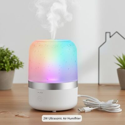 Guter Preis 2w Ultraschallluftbefeuchter mit USB-Kabel und 7 bunten Lichtern perfekt für die Aufrechterhaltung optimaler Luftfeuchtigkeitsniveaus in verschiedenen Umgebungen Online